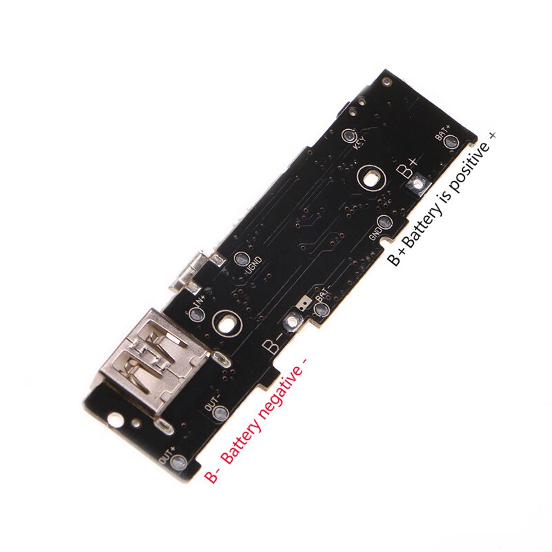 پایه های مثبت و منفی باتری در ماژول پاور بانک فست شارژ تک خروجی 2.1 آمپر مدل XiaoMi