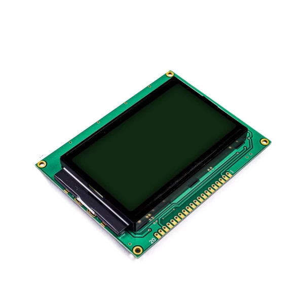 نمایشگر سبز گرافیکی 128*64 LCD با کنترلر AIP31108