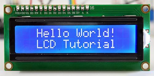نمایش پیام Hello World پس از بارگذاری کد در LCD