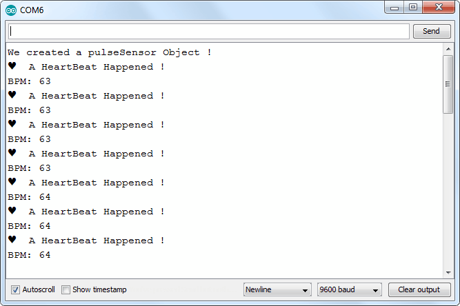 خروجی سریال مانیتور پس از بارگذاری کد بر روی آردوینو