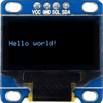 نمایش "hello world" در ماژول نمایشگر OLED