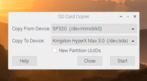 شروع کپی شدن فایل ها از micro sd به USB SSD و راه اندازی شدن رزبری پای از طریق USb SSD