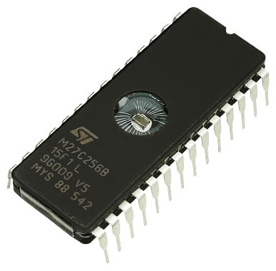 آی سی EPROM که از نسل قدیمی حافظه‌های EEPROM می‌باشد