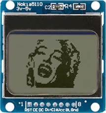 نمایش تصویر بیت مپ روی ماژول نمایشگر نوکیا 5110