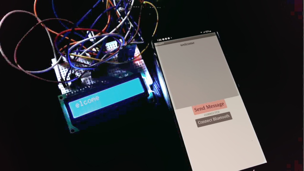 ارسال پیام به آردوینو با گوشی موبایل و MIT App Inventor و نمایش آن در LCD
