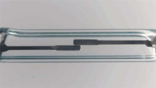 تماس دو کنتاکت فلزی در رید رله هنگام فعال شدن در میدان مغناطیسی
