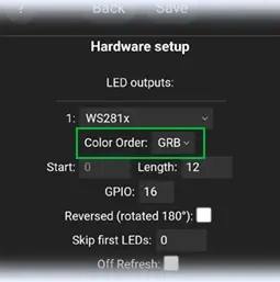 استفاده از مد  RGB برای اجرای صحیح رنگ‌ها در نورپردازی