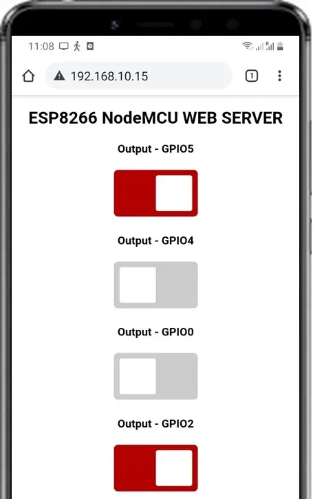 کپی آدرس نمایش داده شده در سریال مانیتور در جستجوگر موبایل یا کامپیوتر