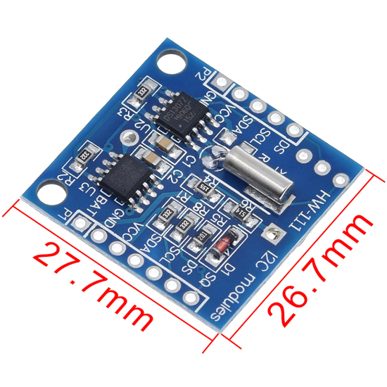 ابعاد ماژولRTC DS1307 با حافظه EEPROM