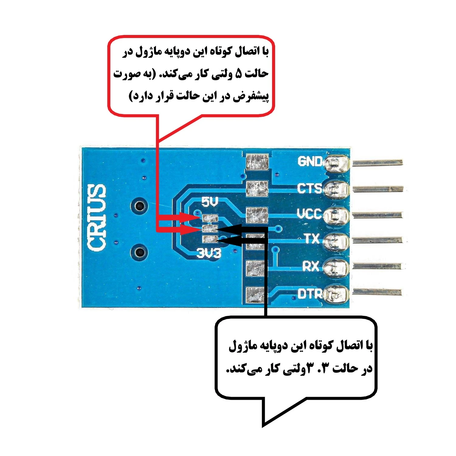 FT232RL Voltage Level Setting