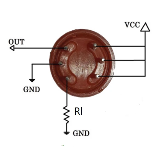 mq-137 pinout and RL connection