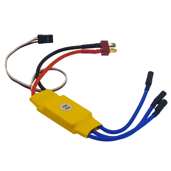 اسپید کنترلر موتور براشلس 30 آمپر با کانکتور نری