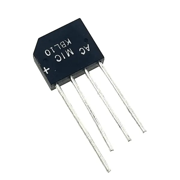 پل دیودی 4 آمپر 1000 ولت KBL10 شانه ای