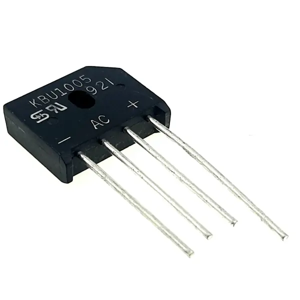 پل دیودی 10 آمپر 1000 ولت KBU1005 شانه ای