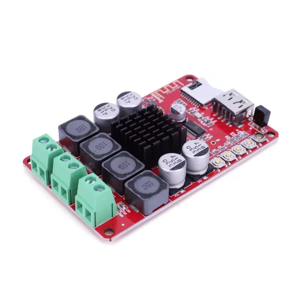 ماژول آمپلی فایر بلوتوث 2x50W وات دو کانال استریو مدل TPA3116 ریموت دار