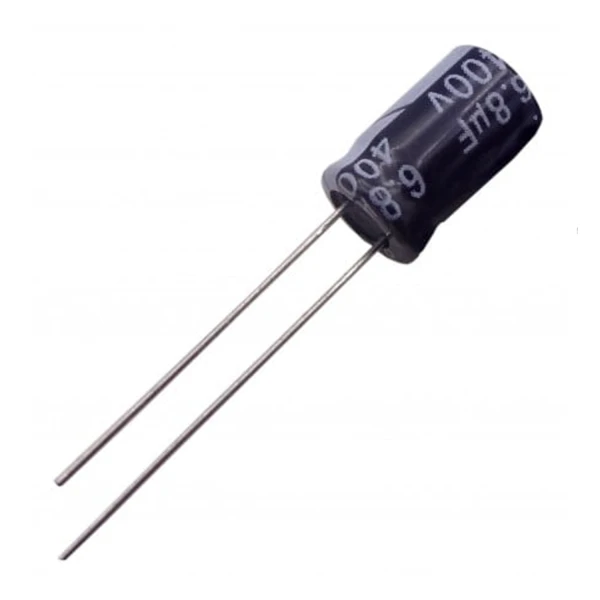 خازن الکترولیت 6.8 میکرو فاراد 400 ولت