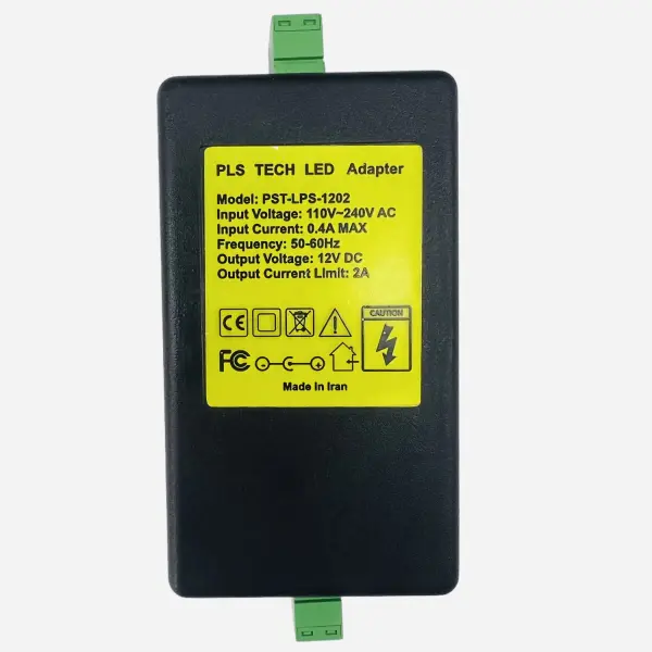 منبع تغذیه سوئیچینگ 12 ولت 2 آمپر PLS TECH مخصوص LED