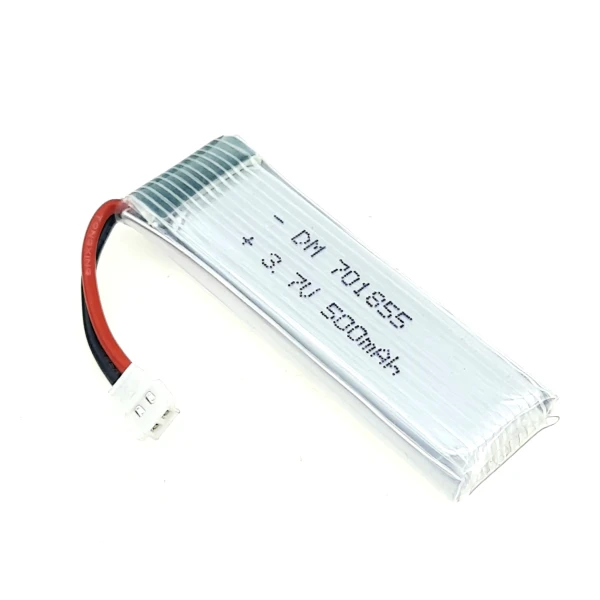 باتری لیتیوم پلیمر 3.7 ولت 500mAh مدل 701855