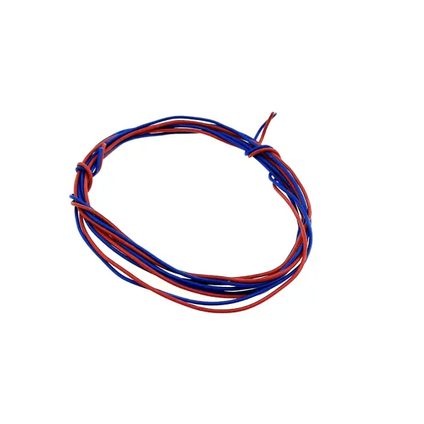 سیم دو رشته ای تلفنی رانژه 0.25*2 تمام مس (CCC) قرمز آبی