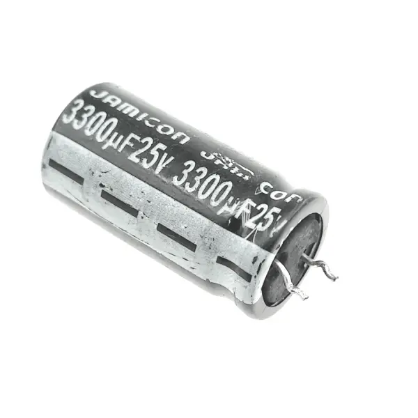 خازن الکترولیت 3300 میکرو فاراد 25 ولت پایه کوتاه