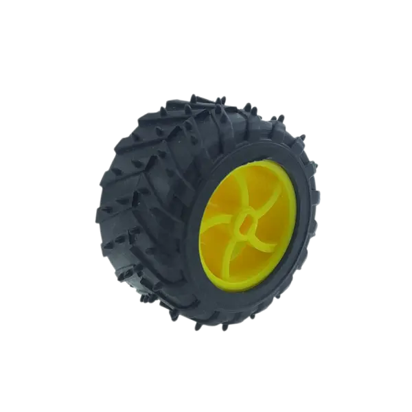چرخ پلاستیکی ربات 55 میلی متر آج دار