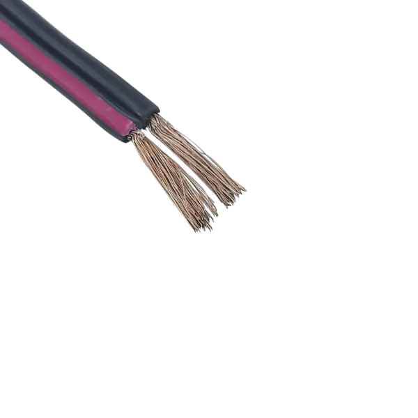 سیم رشته ای 0.35*2 دوبل باندی آلومینیوم روکش مس (CCA) قرمز مشکی