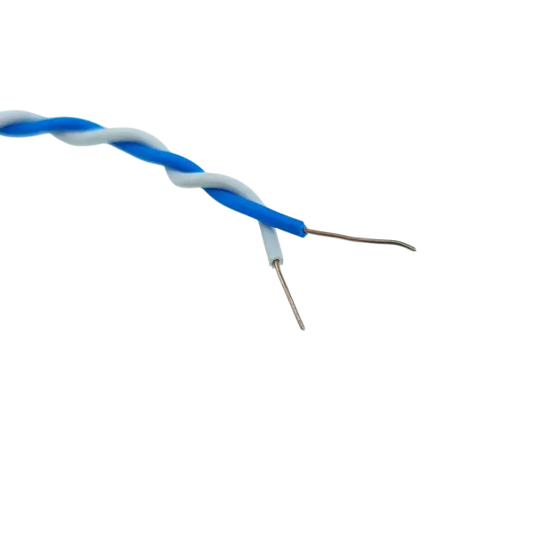 سیم دو رشته ای تلفنی رانژه 0.5*2 آلومینیوم روکش مس (CCA) سفید آبی