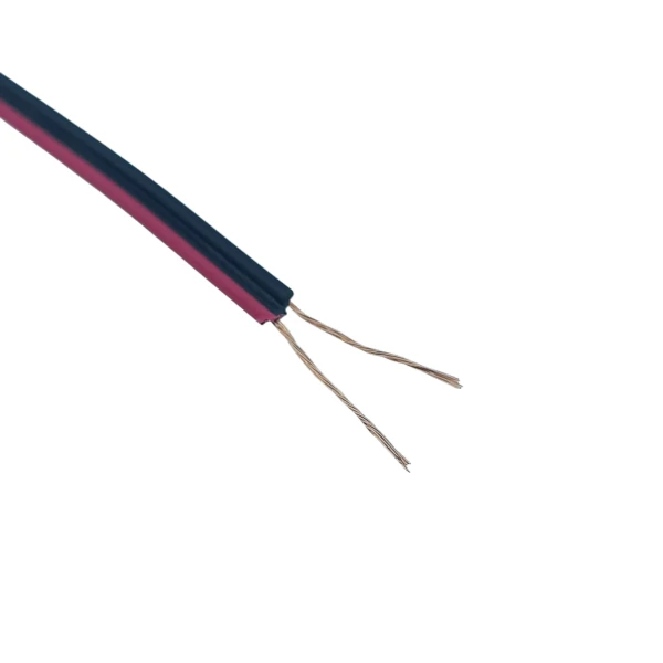 سیم رشته ای 0.25*2 دوبل باندی آلومینیوم روکش مس (CCA) قرمز مشکی