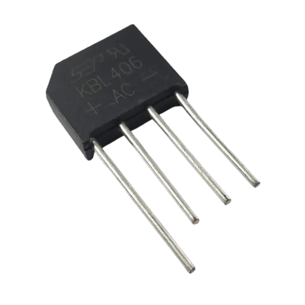 پل دیود 4 آمپر 800 ولت شانه ای KBL406