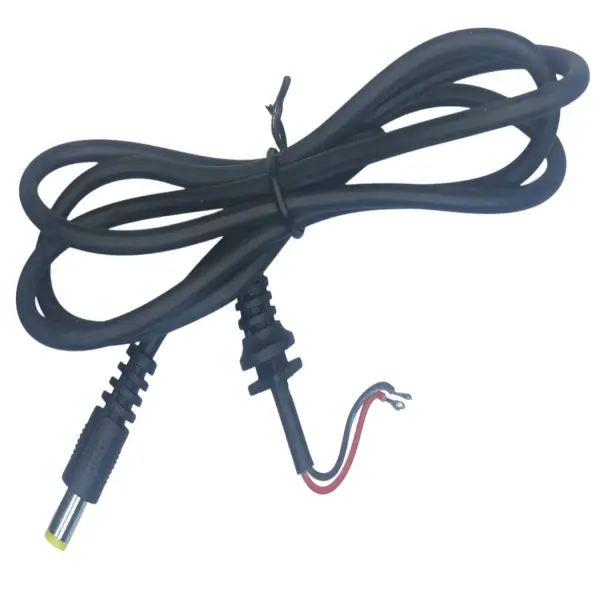 فیش آداپتور نری سیم دار 90 سانتی متری مشکی