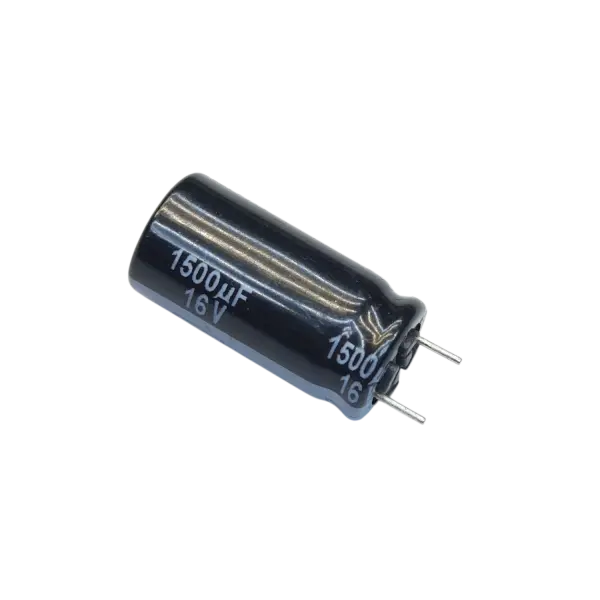 خازن الکترولیتی 1500 میکرو فاراد 16 ولت PANASONIC سری FJ اصل ژاپن پایه کوتاه