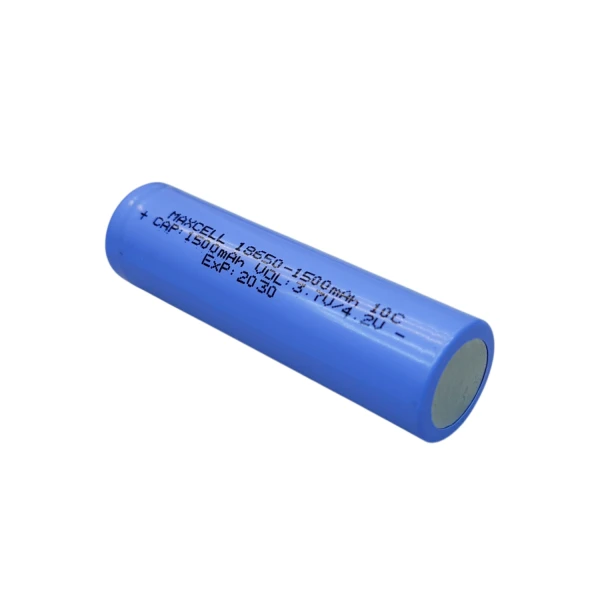 باتری لیتیوم یون 18650 تک سلول 3.7 ولت 1500mAH 10C
