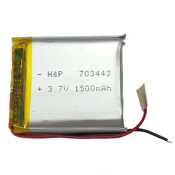 باتری لیتیوم پلیمر 3.7 ولت 1500mAhمدل 703443