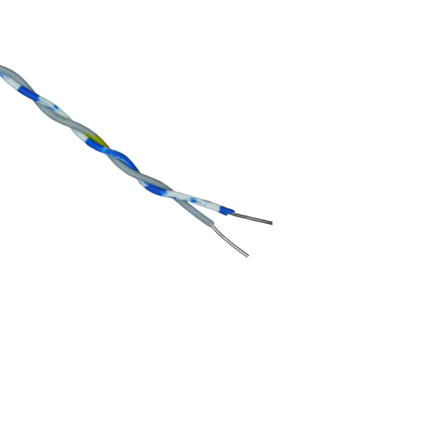 سیم دو رشته ای تلفنی رانژه 0.2*2 تمام مس قلع اندود (CCC) سفید طوسی خط دار