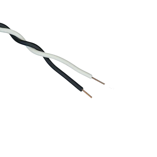 سیم دو رشته ای تلفنی رانژه 0.2*2 آلومینیوم روکش مس (CCA) سفید مشکی