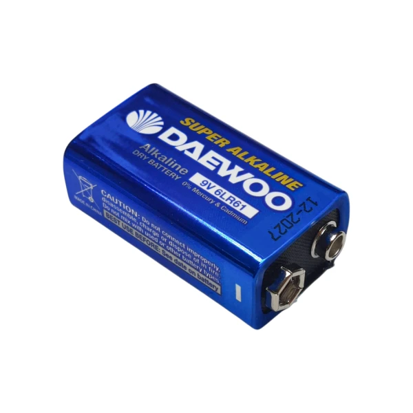 باتری کتابی 9 ولت آلکالاین DAEWOO