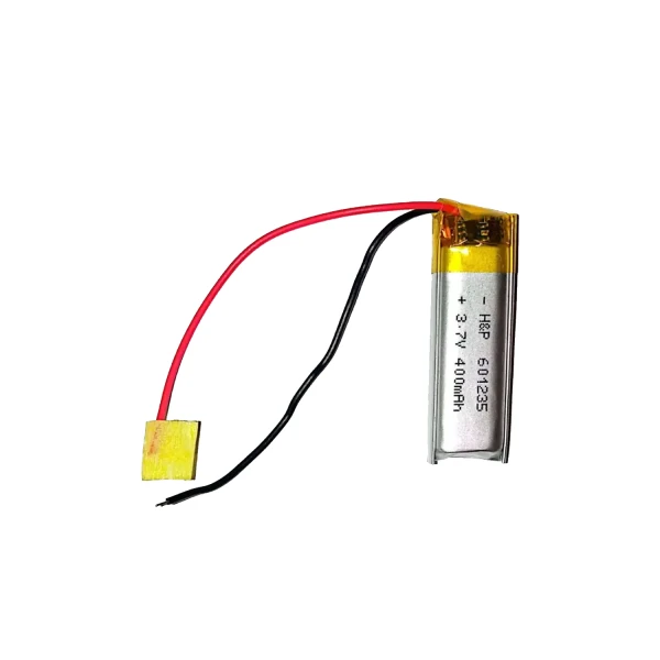 باتری لیتیوم پلیمر 3.7 ولت 400mAh مدل 601235