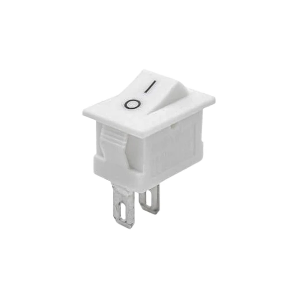 کلید راکر دو حالته 2 پین کوچک سفید