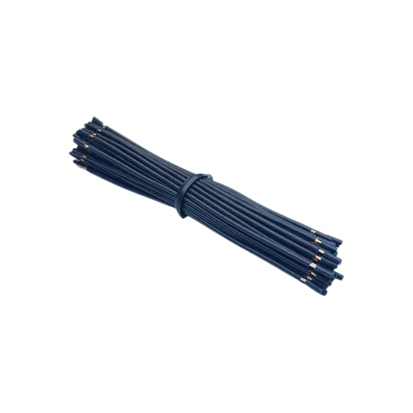 سیم 0.25 افشان 10 سانتی متری مشکی تمام مس (CCC) بسته 50 عددی