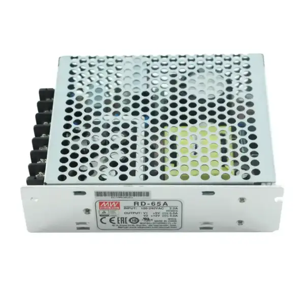 تغذیه سوئیچینگ دو خروجی 12-5 ولت MEAN WELL RD-65A اصل تایوان