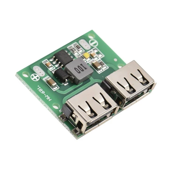 ماژول رگولاتور کاهنده 5 ولت 3 آمپر با دو خروجی USB