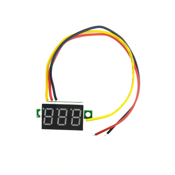 ماژول ولت متر پنلی 0 تا 100 ولت DC سه سیمه 0.36 اینچ قرمز