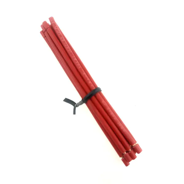 سیم 1.5 افشان 10 سانتی متری قرمز تمام مس (CCC) بسته 10 عددی