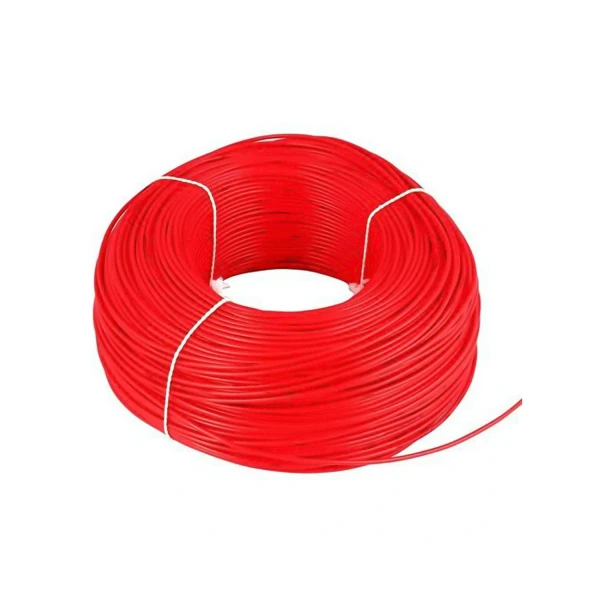 سیم نسوز سیلیکونی افشان قلع اندود قرمز سایز 4mm