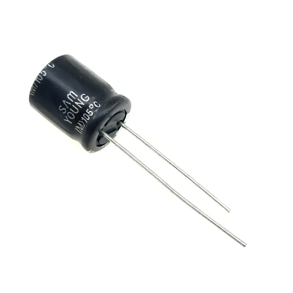 خازن الکترولیت 100 میکرو فاراد 63 ولت Samyoung سری NXA اصل کره