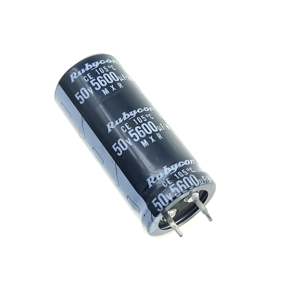 خازن 5600 میکرو فاراد 50 ولت پایه کوتاه