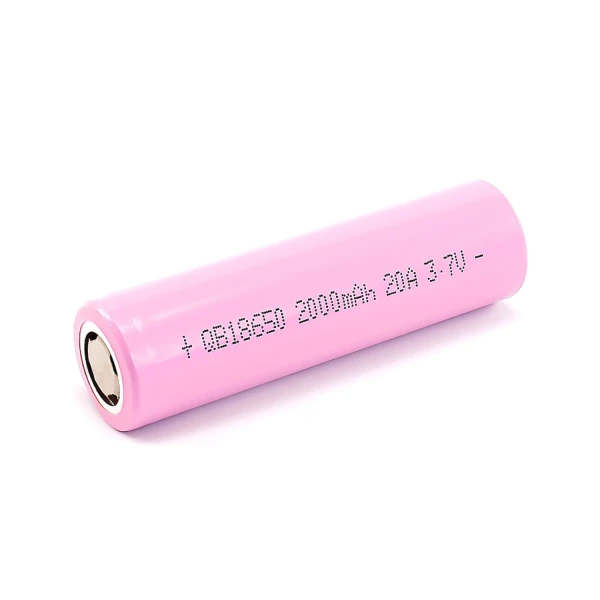باتری لیتیوم یون 18650 شارژی 3.7 ولت 2000mAh برند QB