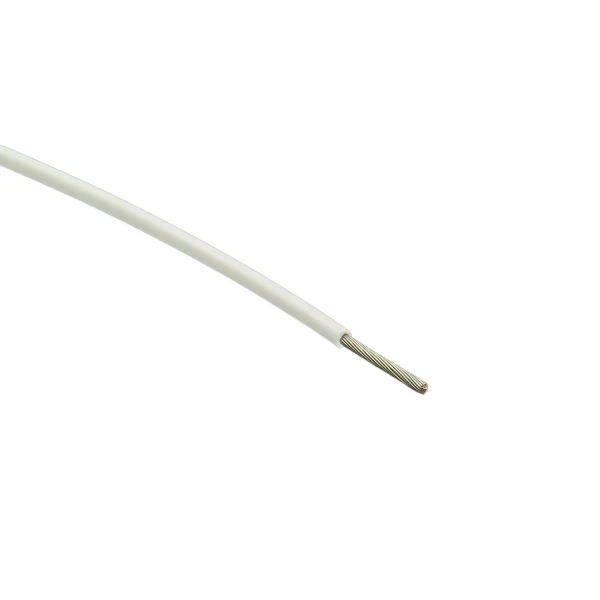 سیم نسوز سیلیکونی افشان قلع اندود سفید سایز 0.35mm