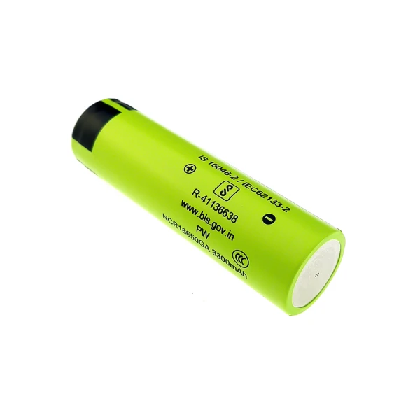 باتری لیتیوم یون 3.7 ولت پاناسونیک مدل NCR18650-GA با ظرفیت 3300mAH ساخت ژاپن