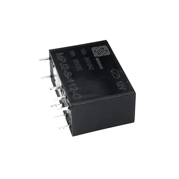 رله 12 ولت تک کنتاکت 16 آمپر 8 پین MEISHUO مدل MPJ2-S-112-C